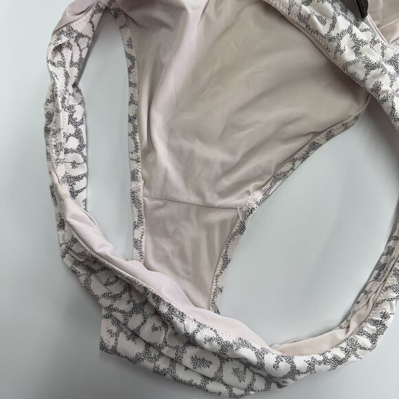 Valimare Bikini Swimsuit Womens Medium Gray Salinas Animal Bandeau Two Piece - Picture 6 of 11